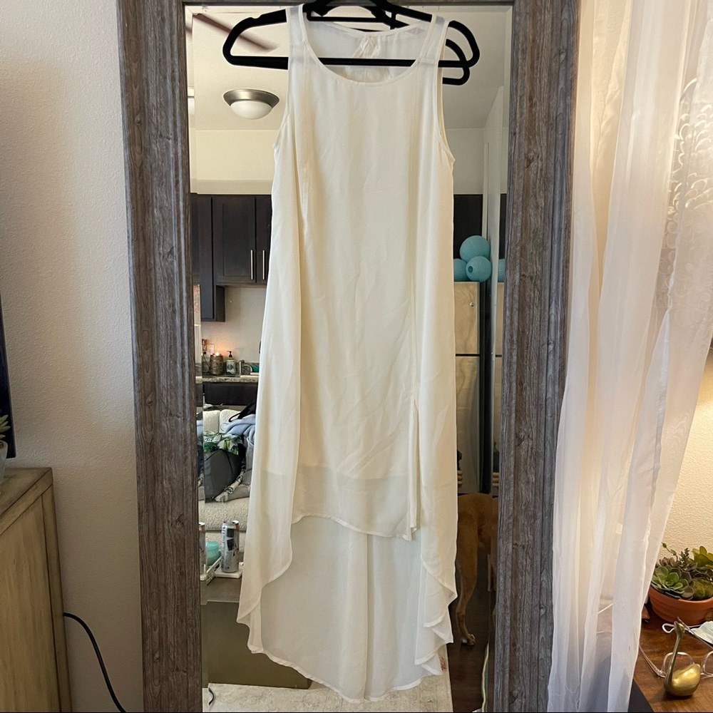 BCBGeneration small ivory dress high low
